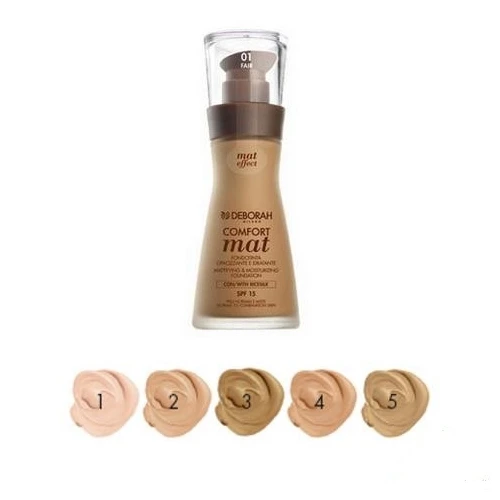 Deborah Fondotinta Confort Mat Liquido N.4 Apricot 3 Deborah Fondotinta Confort Mat Liquido N.4 Apricot