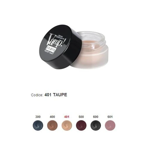 Pupa Vamp Cream Eyeshadow Velvet Matt N.401 3 Pupa Vamp Cream Eyeshadow Velvet Matt N.401