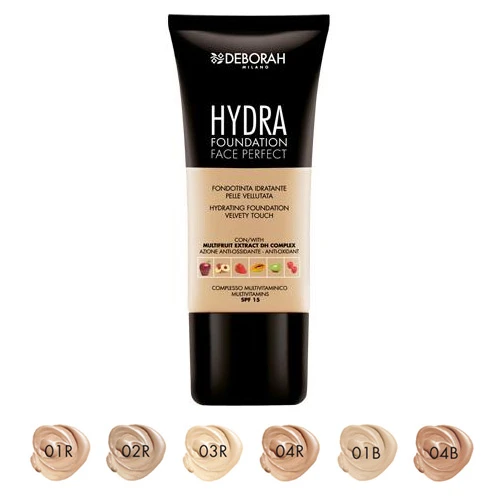 Deborah Hydra Face Perfect Fondotinta 04B Deep Beige 3 Deborah Hydra Face Perfect Fondotinta 04B Deep Beige