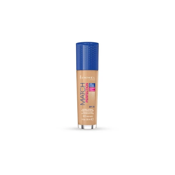 Rimmel - Match Perfection Foundation - Fondotinta Liquido 303 True Nude 3 Rimmel - Match Perfection Foundation - Fondotinta Liquido 303 True Nude