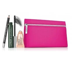 Clinique High Impact Favourites Confezione Regalo 1.1g Cream Shaper + 7ml High Impact Mascara + 5ml All About Eyes Siero Mini Roll-On + Borsa