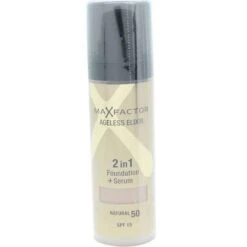Max Factor Ageless Elixir 2 In 1 Foundation + Serum 30ml Natural 50
