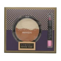 Sunkissed Moroccan Bronze Spice Confezione Regalo 16 G Bronzing Powder + 3.3 G Matita Labbra