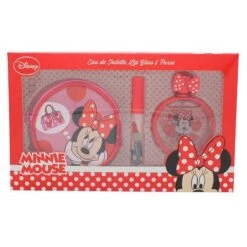 Disney Minnie Mouse Confezione Regalo 50ml EDT + Lucidalabbra + Portamonete Rotondo