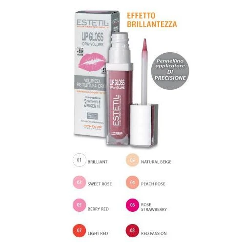 Estetil Lip Gloss Idra-Volume 04 Peach Rose 3 Estetil Lip Gloss Idra-Volume 04 Peach Rose