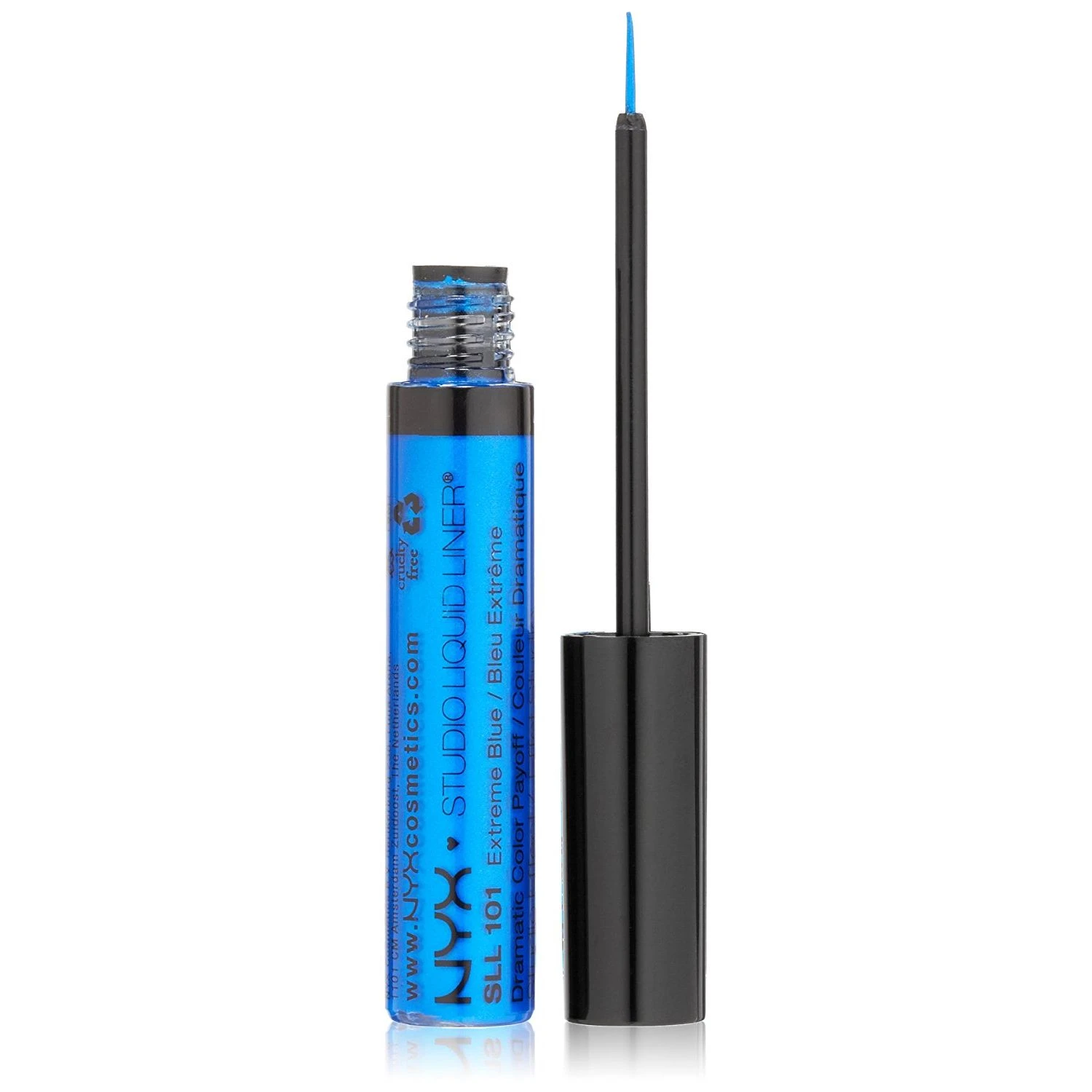 NYX Studio Liquid Liner 101 Extreme Blue Eyeliner Liquido 5.5 Ml 3 NYX Studio Liquid Liner 101 Extreme Blue Eyeliner Liquido 5.5 Ml