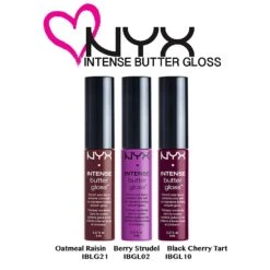 NYX Intense Butter Gloss Set 3 X 8 Ml