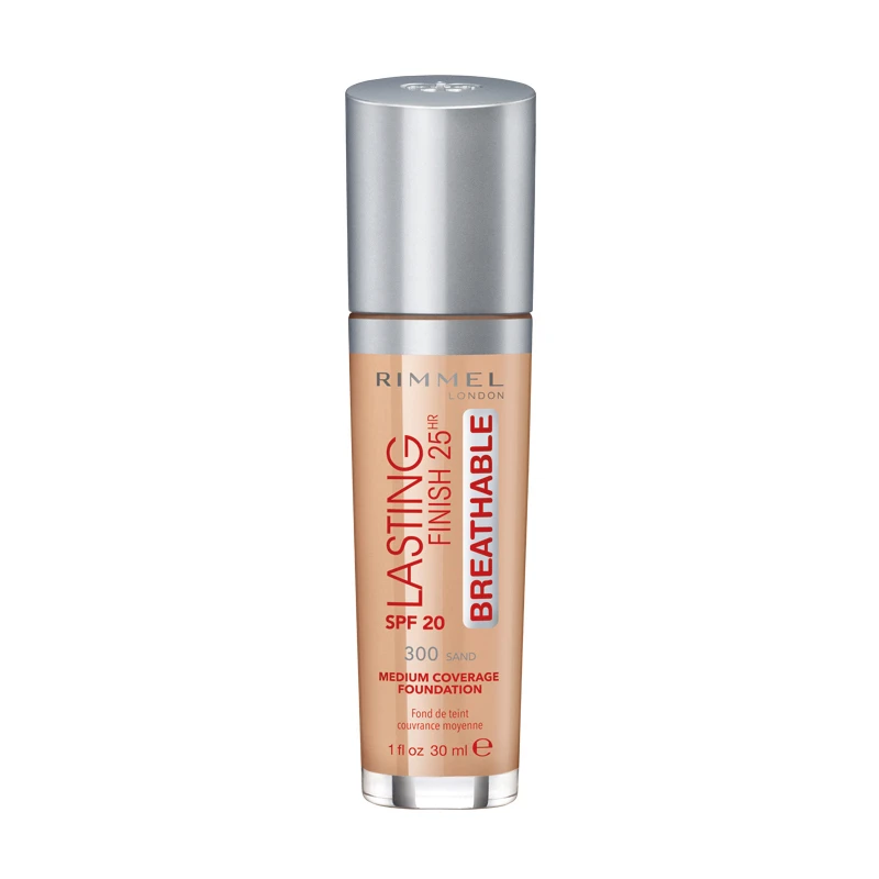 Rimmel Lasting Finish Breathable Foundation Fondotinta 300 Sand 3 Rimmel Lasting Finish Breathable Foundation Fondotinta 300 Sand