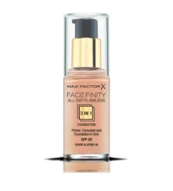 MAX FACTOR FONDOTINTA FACEFINITY ALL DAY FLAWLESS 3 IN 1 45 Warm Almond