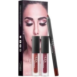 Huda Beauty Vixen & Famous Lip Contour Set Regalo 2 X 1.9 Ml Rossetto Liquido + 1.2 G Matita Labbra