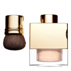 CLARINS SKIN ILLUSION FONDOTINTA IN POLVERE MINERALE - 107 BEIGE