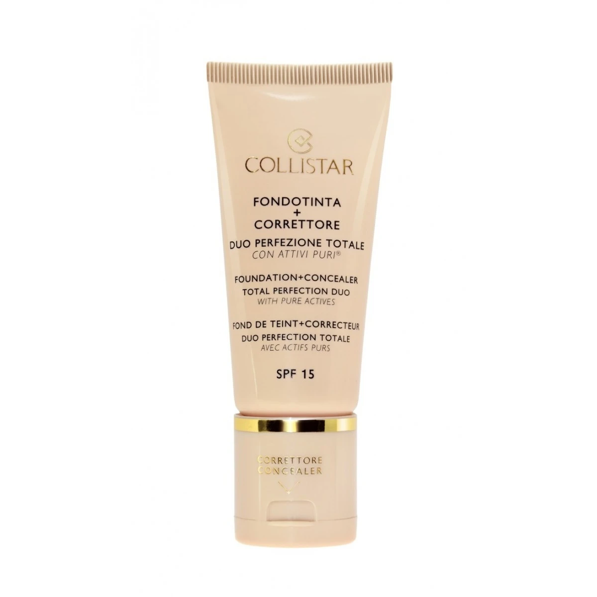 Collistar Fondotinta+Correttore Perfezione Totale Attivi Puri SPF15 N. 4 Ambra 3 Collistar Fondotinta+Correttore Perfezione Totale Attivi Puri SPF15 N. 4 Ambra